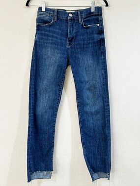 Frame Denim Le High Straight Blue Jeans Size 27